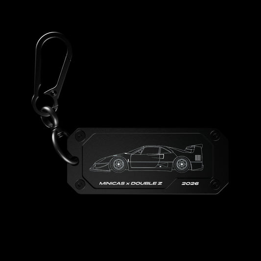 【CAR-TAG】金屬雷雕吊飾 F40款