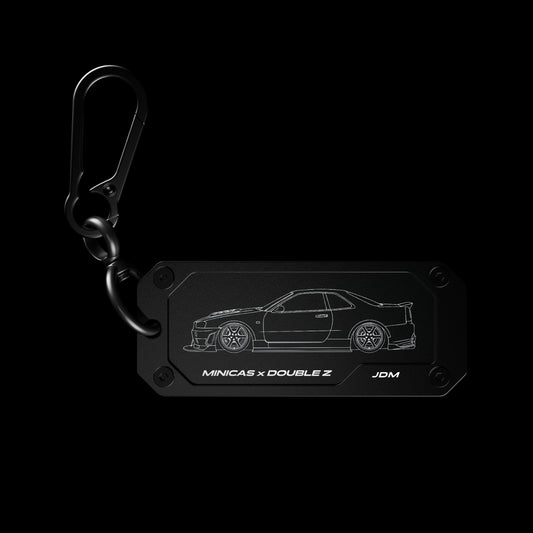 【CAR-TAG】金屬雷雕吊飾 GTR-R34款